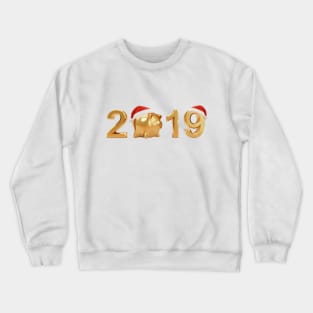 Golden New Year 2019 Crewneck Sweatshirt